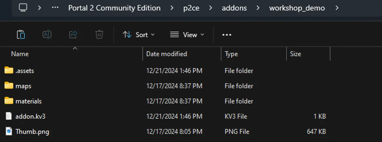 Addon Folder w/ New items